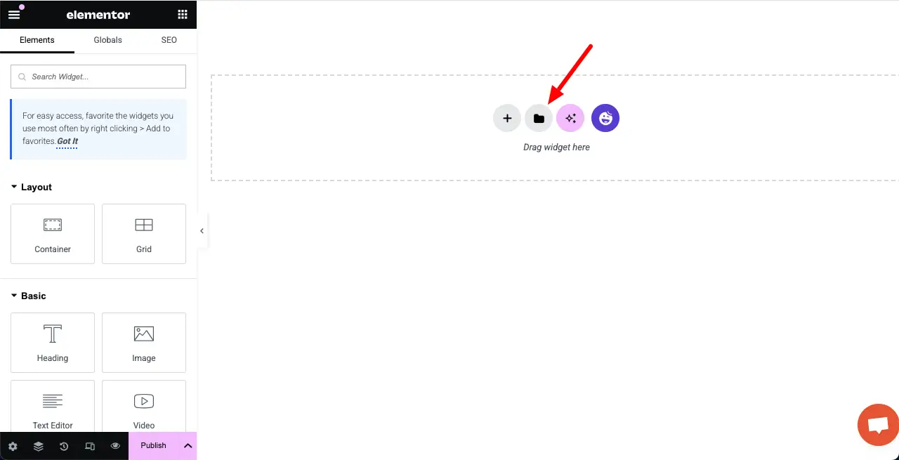 How to Create a Sticky Header Using Elementor 4 Go to Elementor Template Library