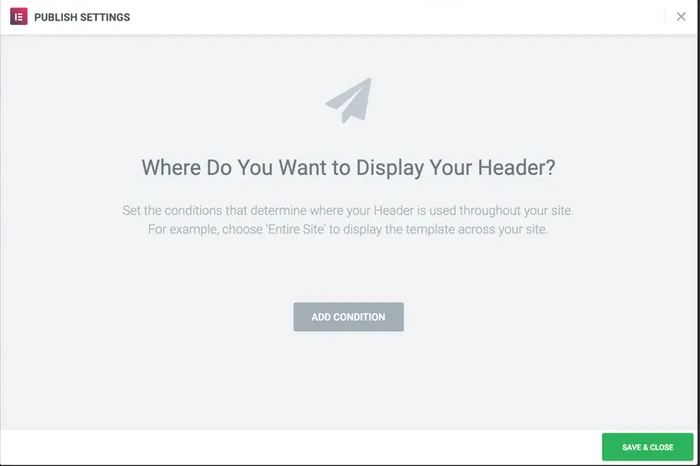 How to Create a Sticky Header Using Elementor 19 How to add condition in elementor