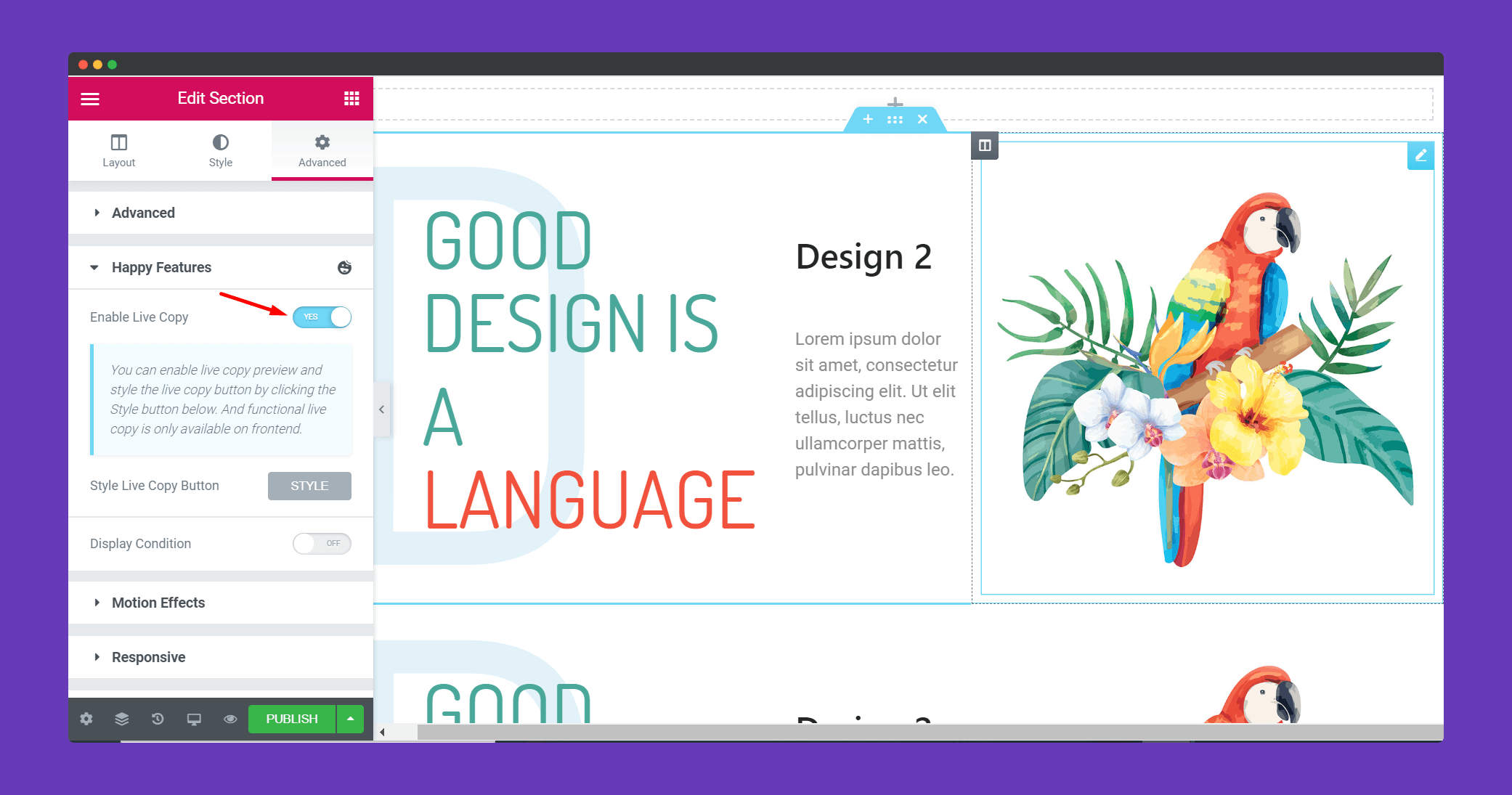 Live Copy & Paste 3 Enable live copy