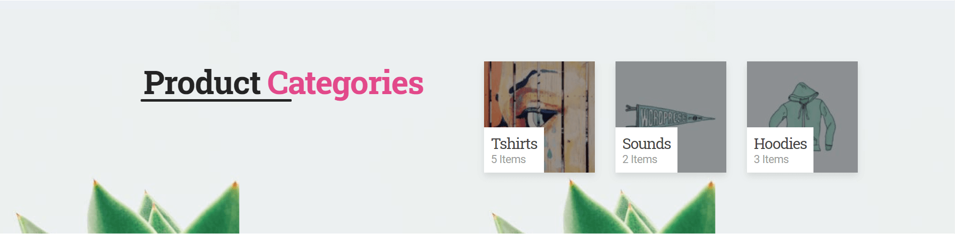 Designing eCommerce Website Using HappyAddons WooCommerce Widgets 3 Product categories designing eCommerce website