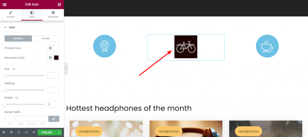 How to Add Happy Line Icon to Your Elementor Website 8 Icon Style