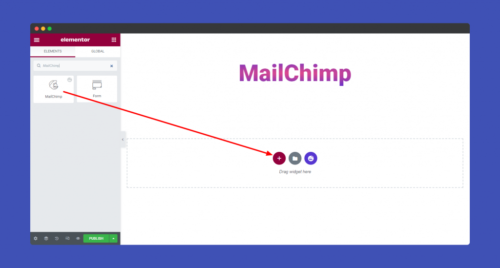 MailChimp Form 2 Add MailChimp 1