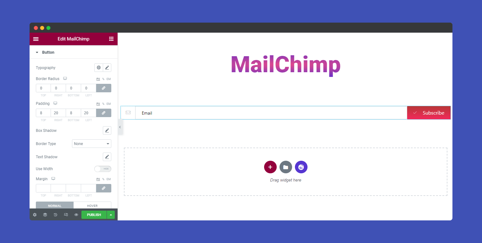 MailChimp Form 13 Style MailChimp Button
