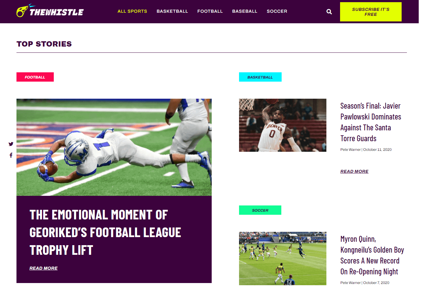 Best Elementor Landing Page Templates You Should Utilize 7 Sports Blog (Blog Landing Page Templates)