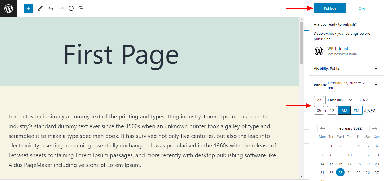 How to Create a New Page on WordPress (A Complete Tutorial) 17 Change Publish Date or Schedule