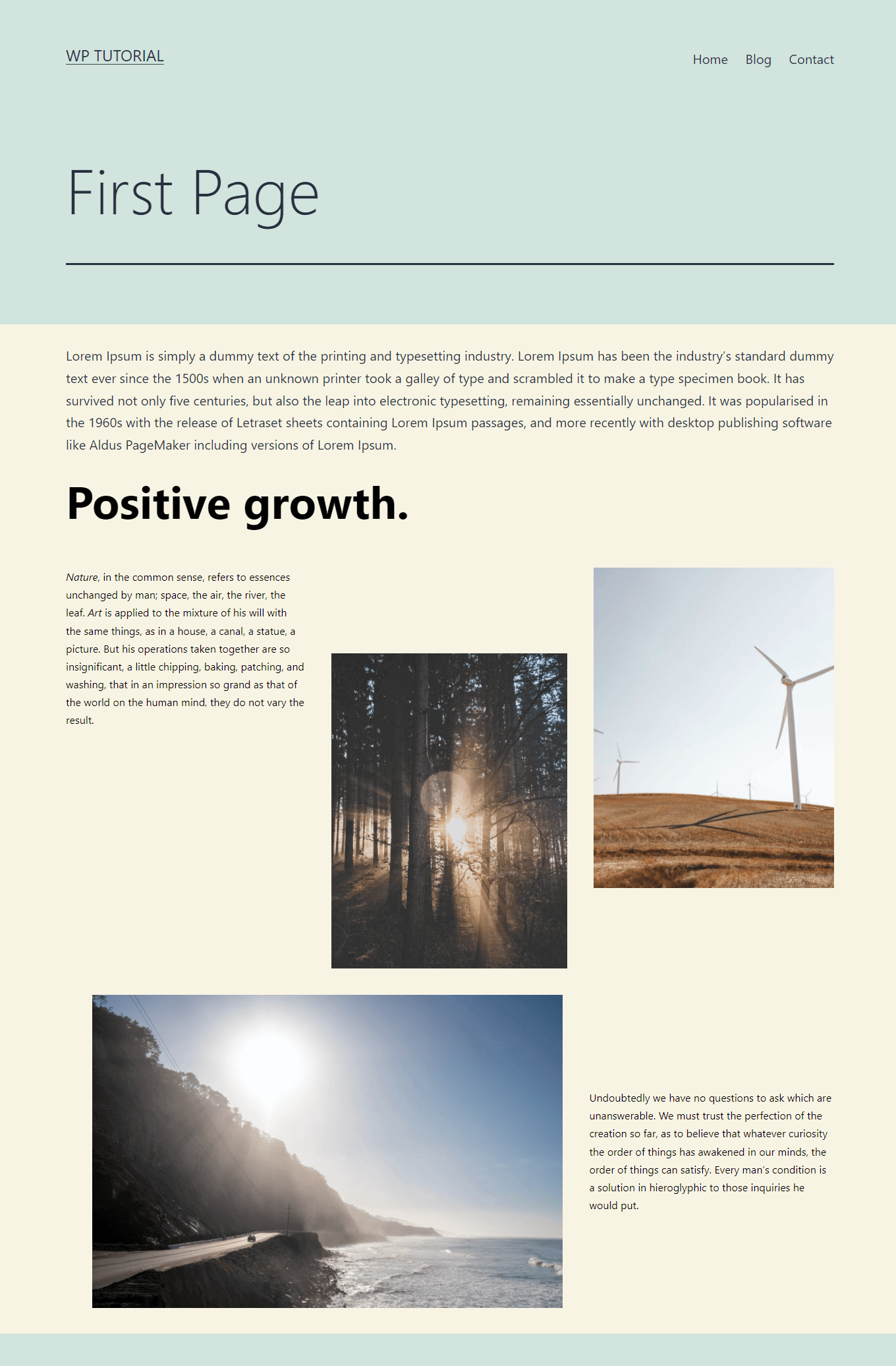 How to Create a New Page on WordPress (A Complete Tutorial) 18 Final Preview of our Page