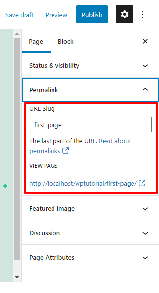 How to Create a New Page on WordPress (A Complete Tutorial) 7 Permalink