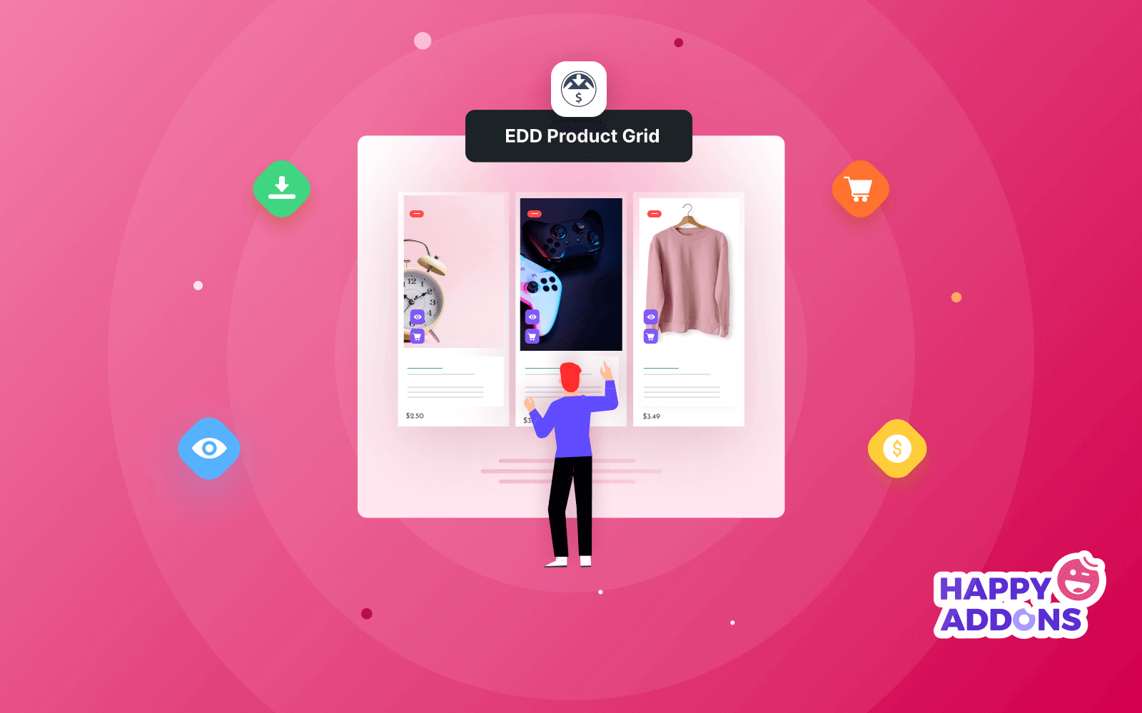 Easy Digital Downloads Product Grid Widget