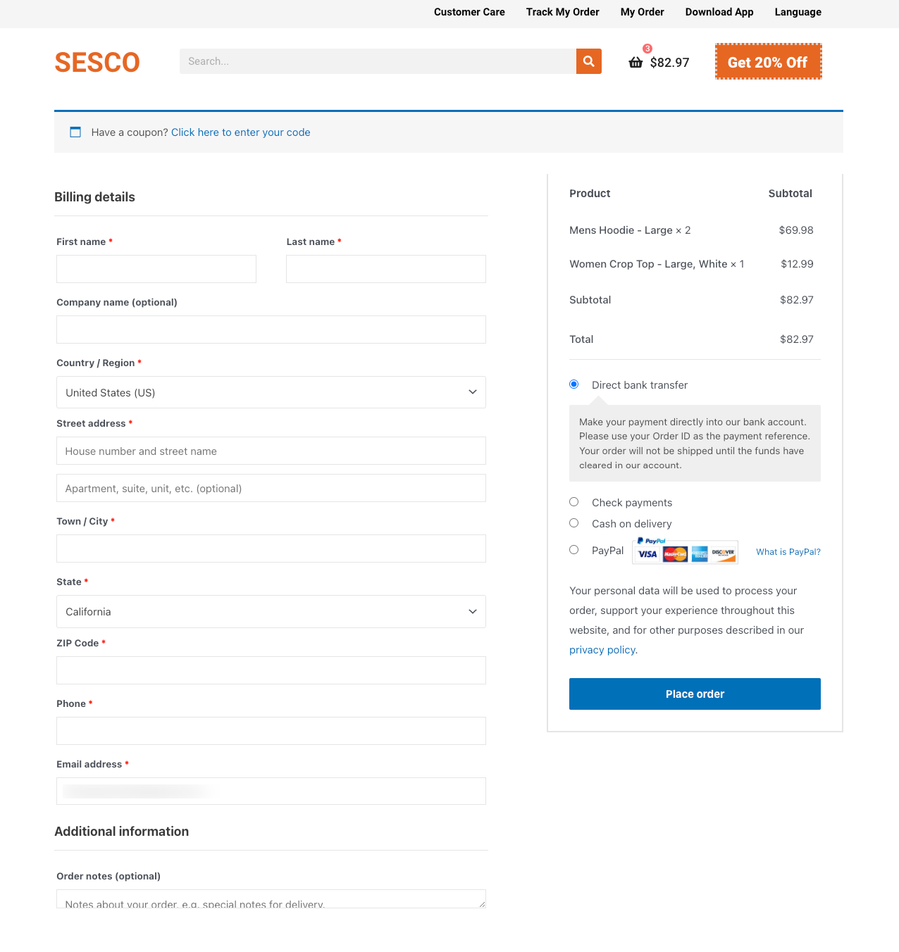 How to Customize WooCommerce Checkout Page with Elementor and HappyAddons 8 WooCommerce Checkout Page Example