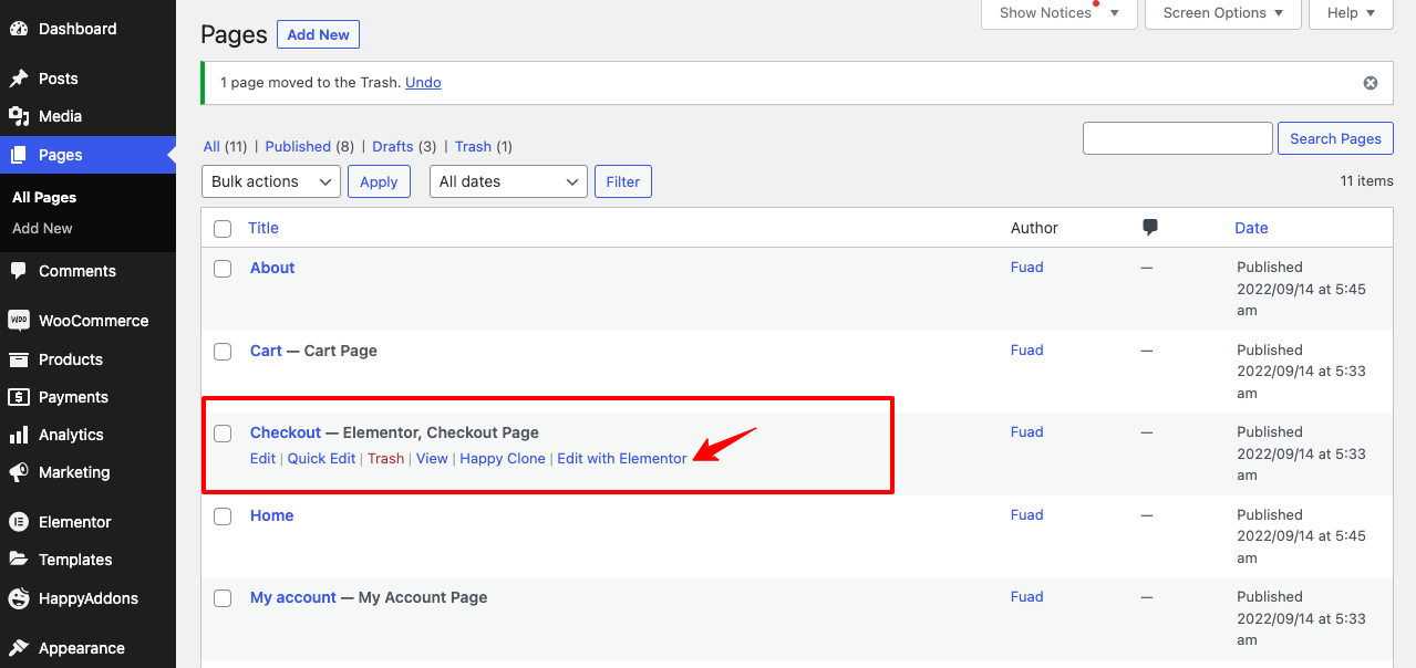 How to Customize WooCommerce Checkout Page with Elementor and HappyAddons 3 Default WooCommerce Checkout Page