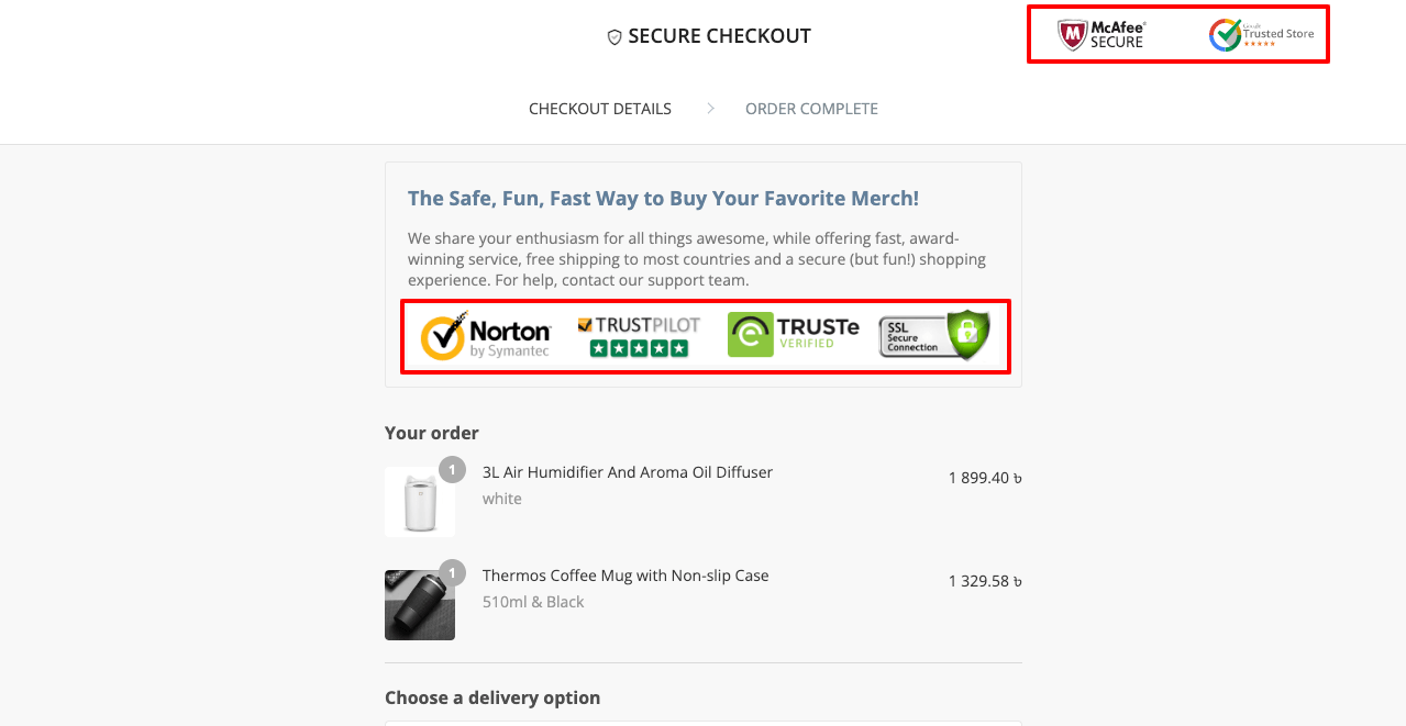 How to Customize WooCommerce Checkout Page with Elementor and HappyAddons 9 Show Security Badges on eCommerce Checkout Page