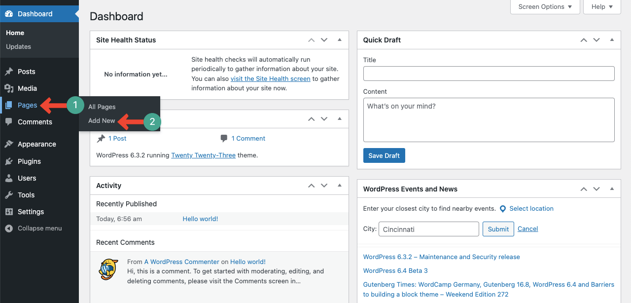 How to Create a New Page on WordPress (A Complete Tutorial) 2 Add a New Page on WordPress