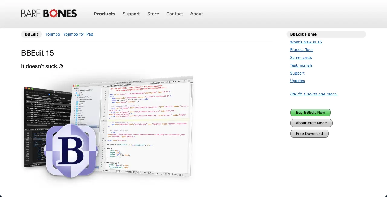 12+ Best Code Editors for Web Development (Free and Premium) 9 BBEdit code editor