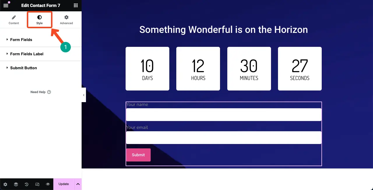 How to Create a Coming Soon Page with Elementor in WordPress 24 Customize the contact form
