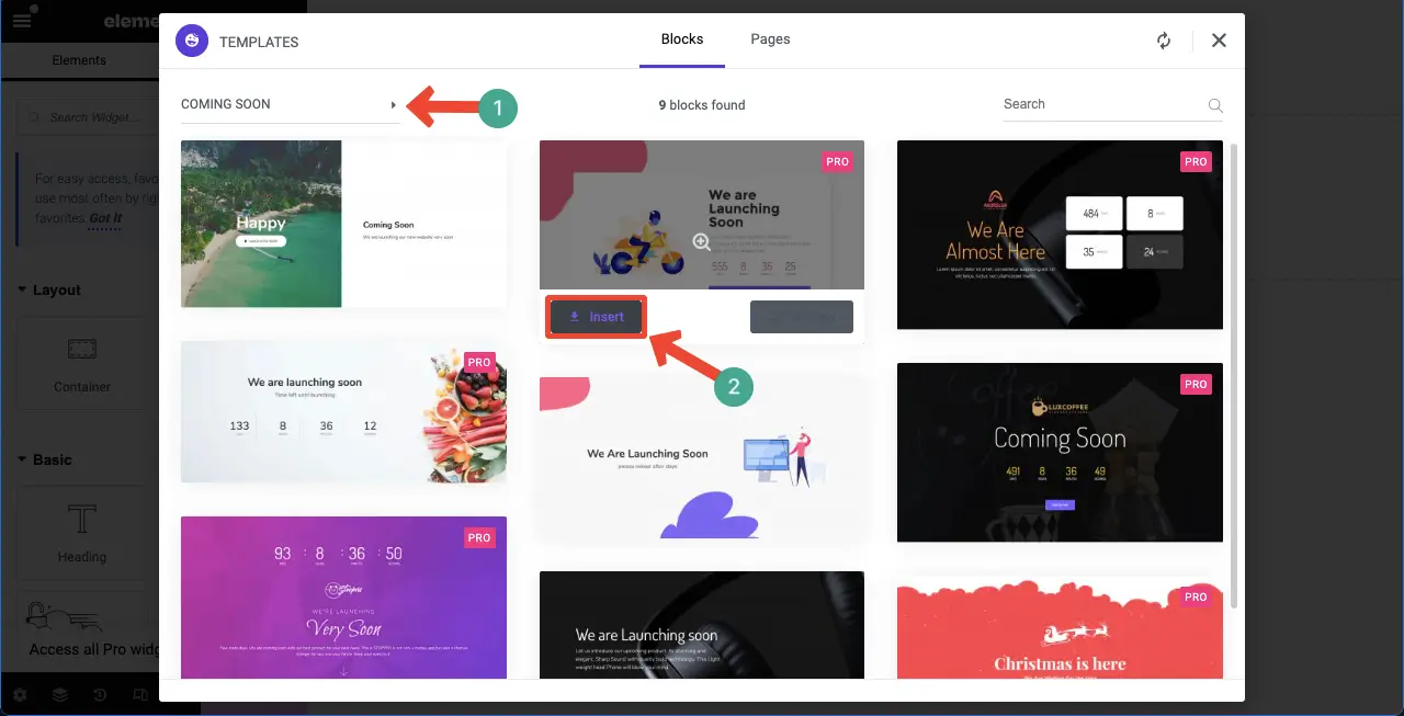 How to Create a Coming Soon Page with Elementor in WordPress 5 Find and select a coming soon page template