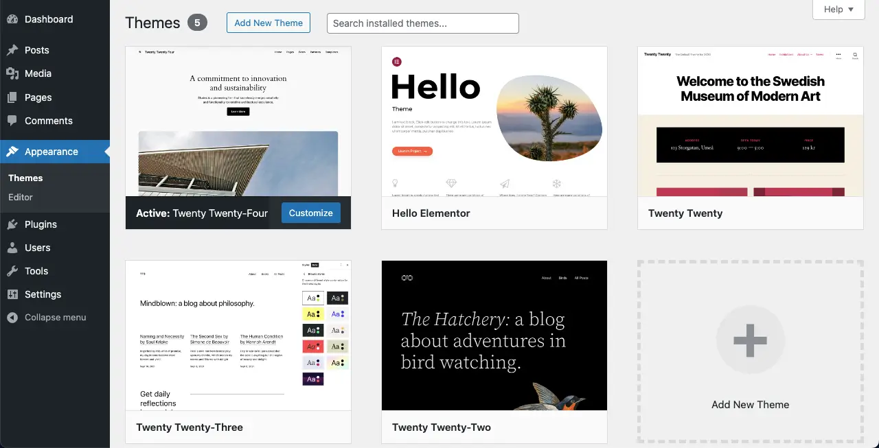How to Fix WordPress Fatal Error - 8 Proven Methods You Should Try 4 Switch to a Default Theme