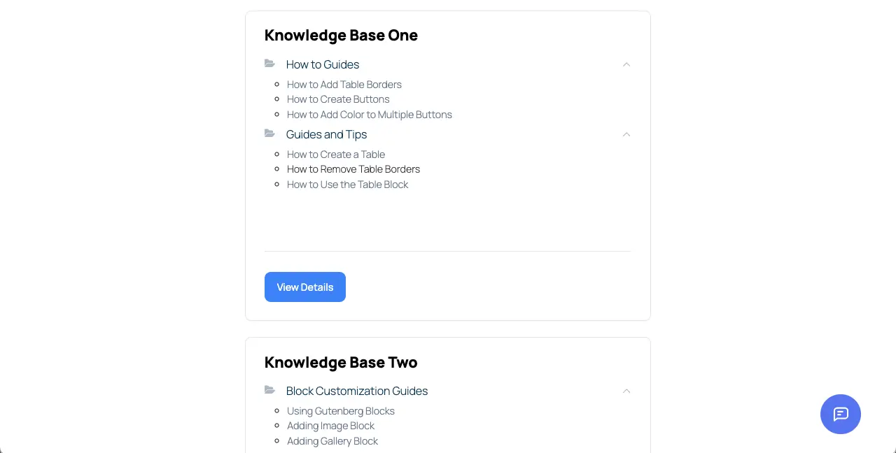 How to Design a Knowledge Base in WordPress 10 Preview the default documentation page layout